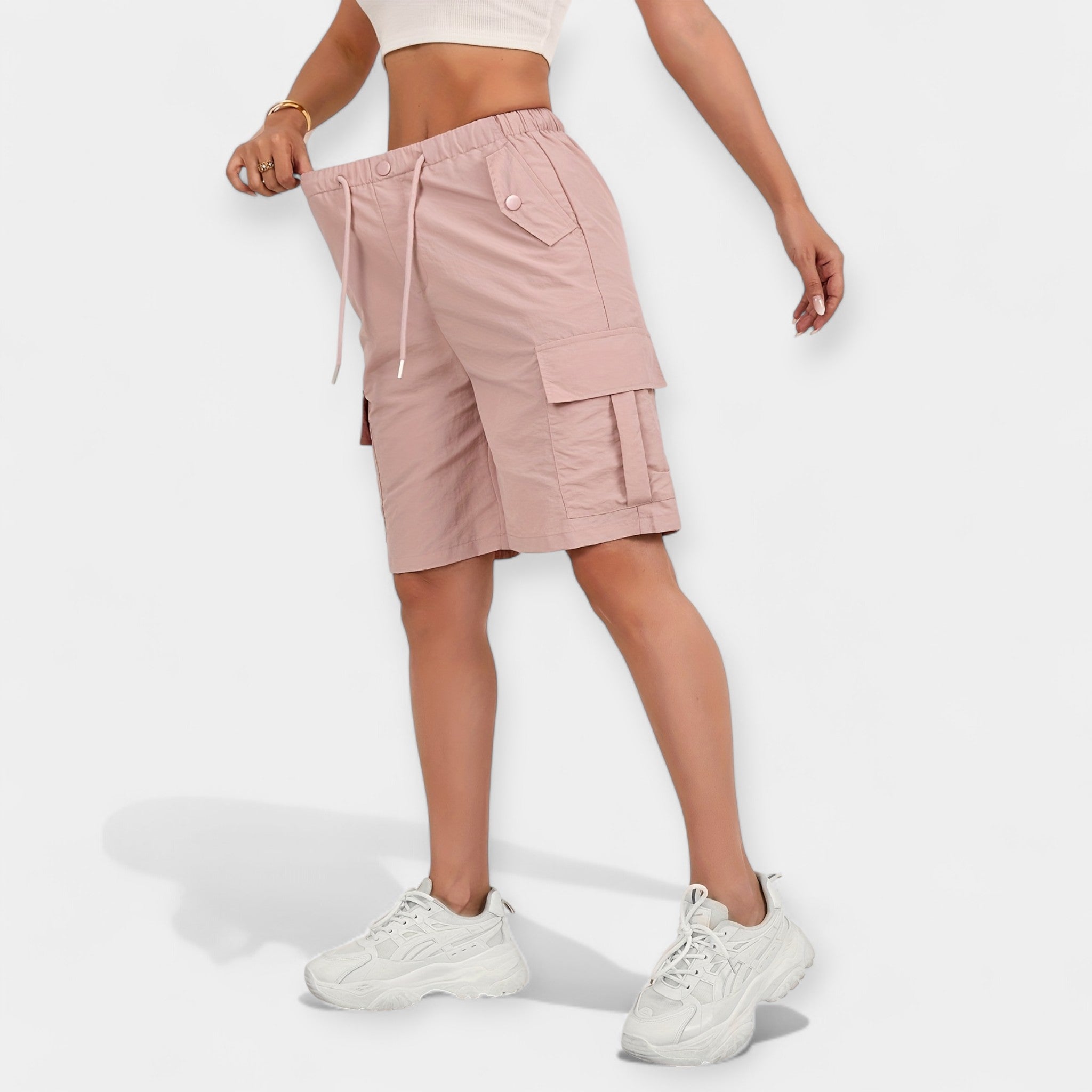 Pantaloni scurți cargo de vară pentru bărbați