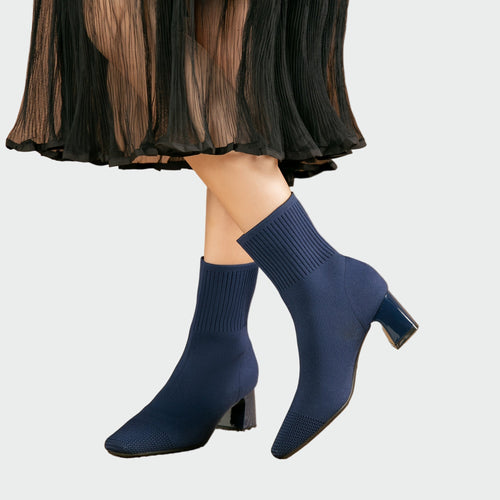 Alejandra | Knitted Orthopedic Boots in Soft Beige
