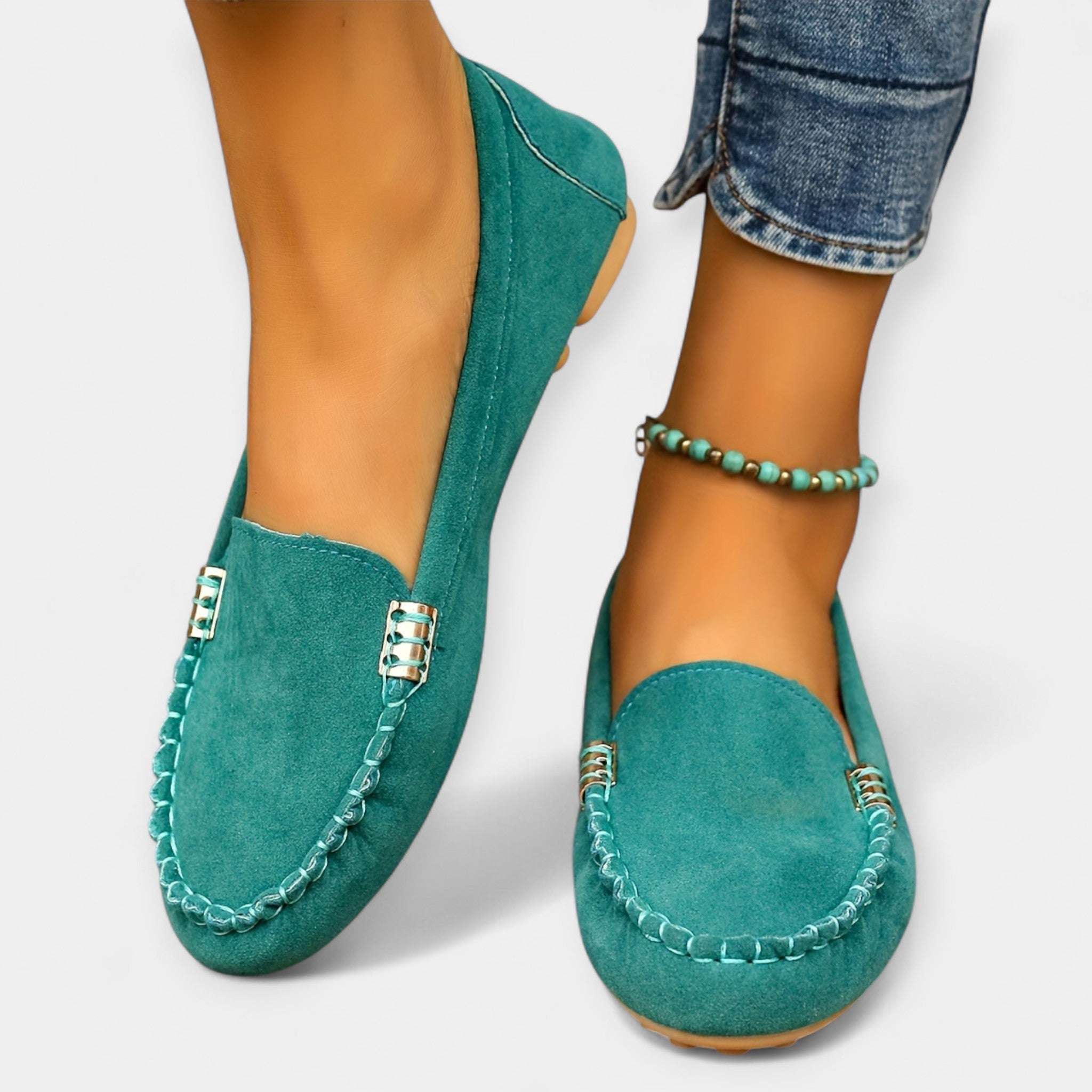 Loafers with Metal Accents