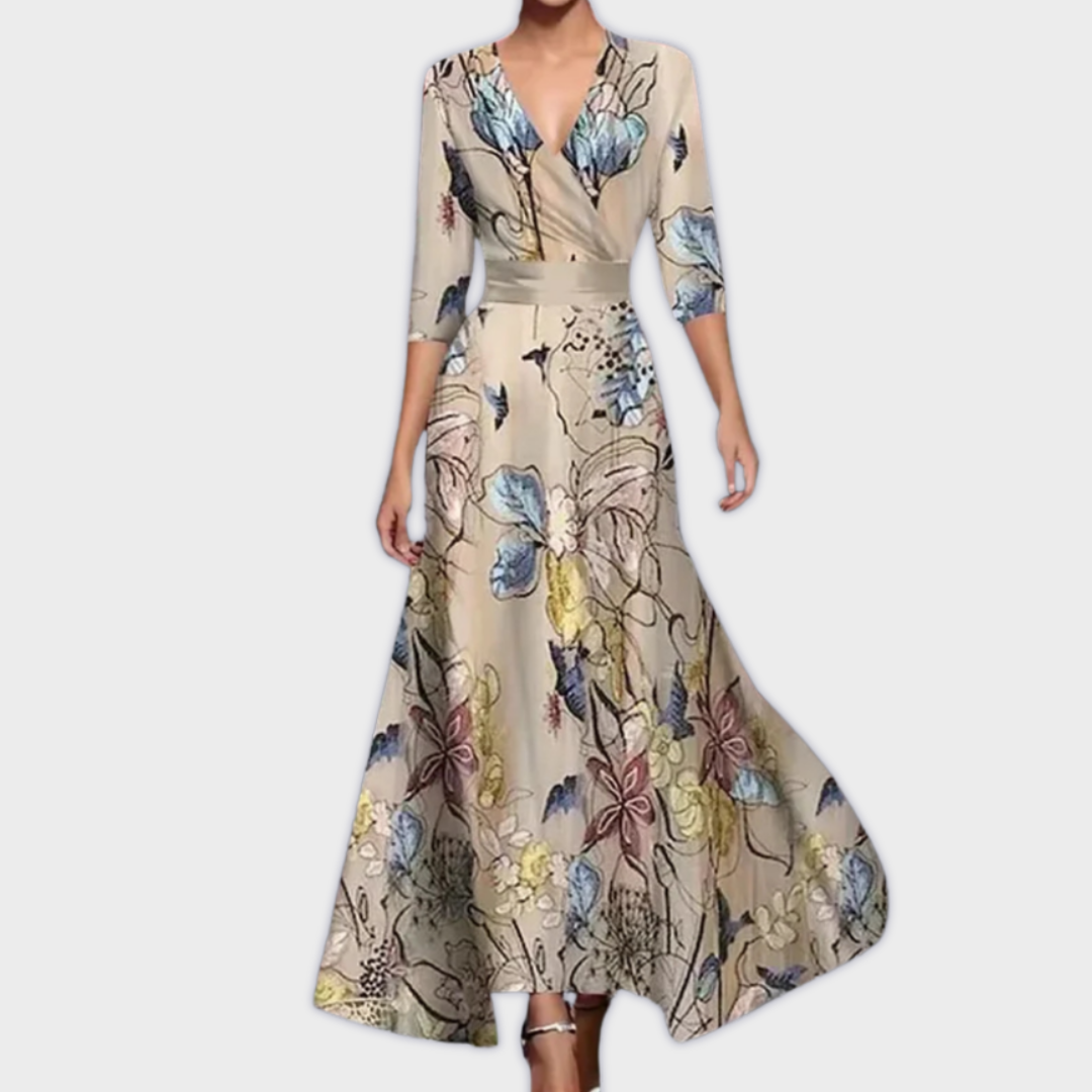 Rochie lungă premium, lucrată manual