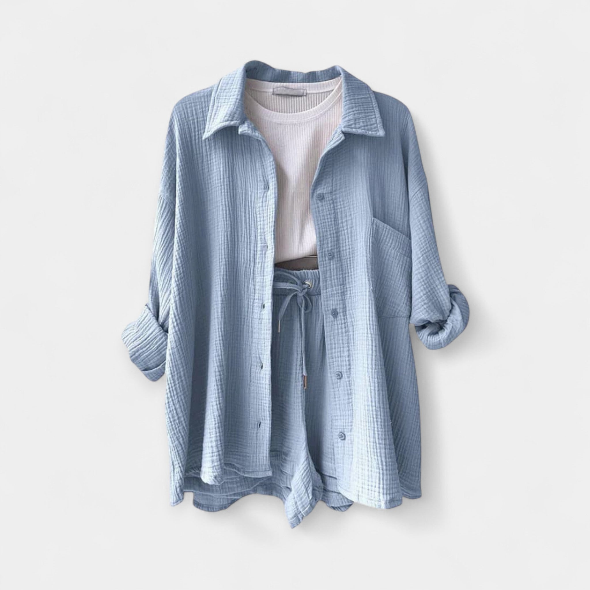 Set de vară două piese Topaz și pantaloni scurți