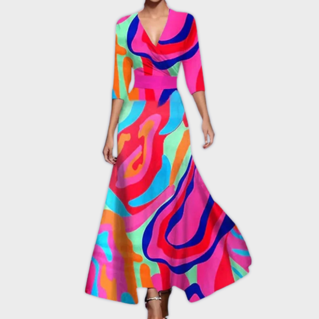 Rochie lungă premium, lucrată manual