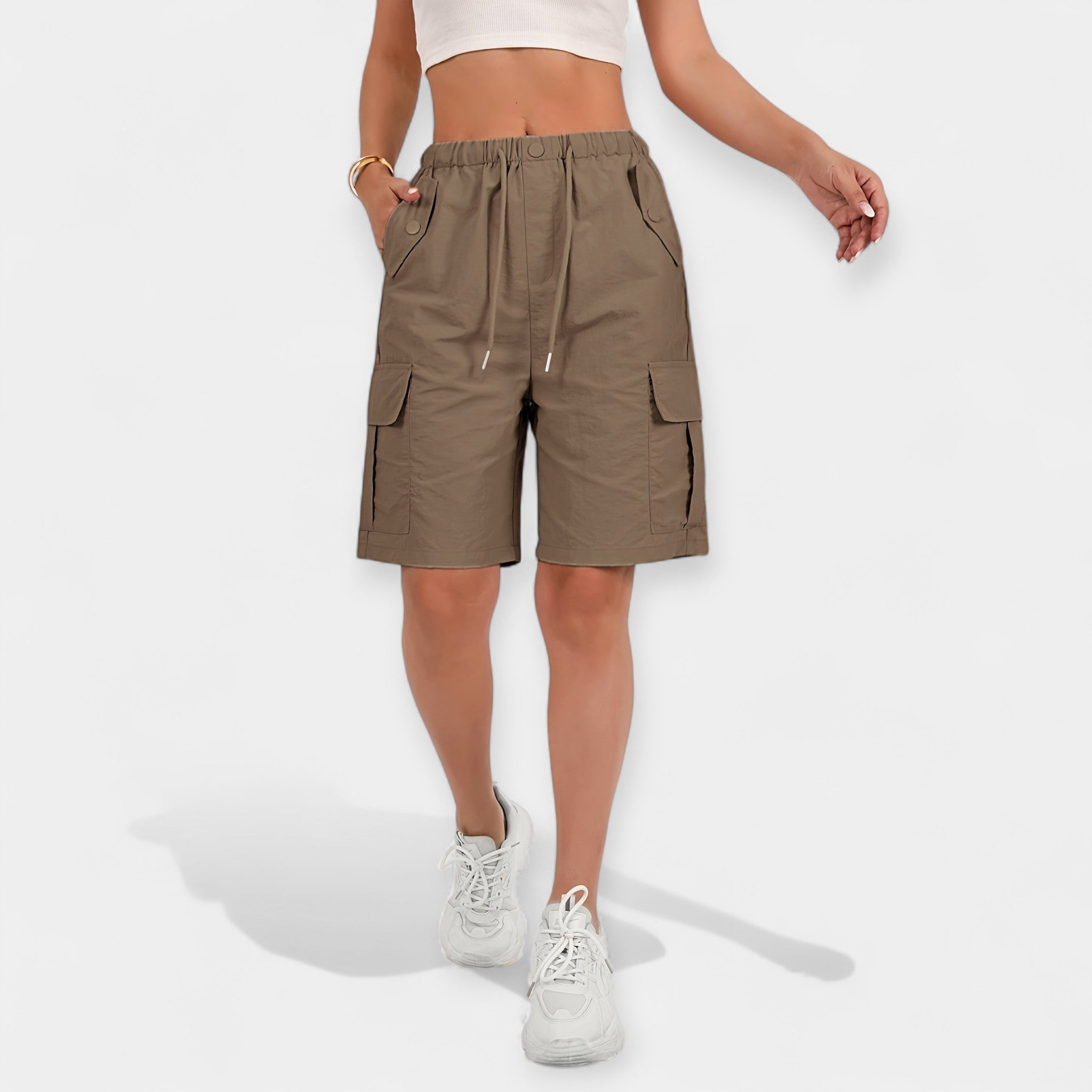Pantaloni scurți cargo de vară pentru bărbați