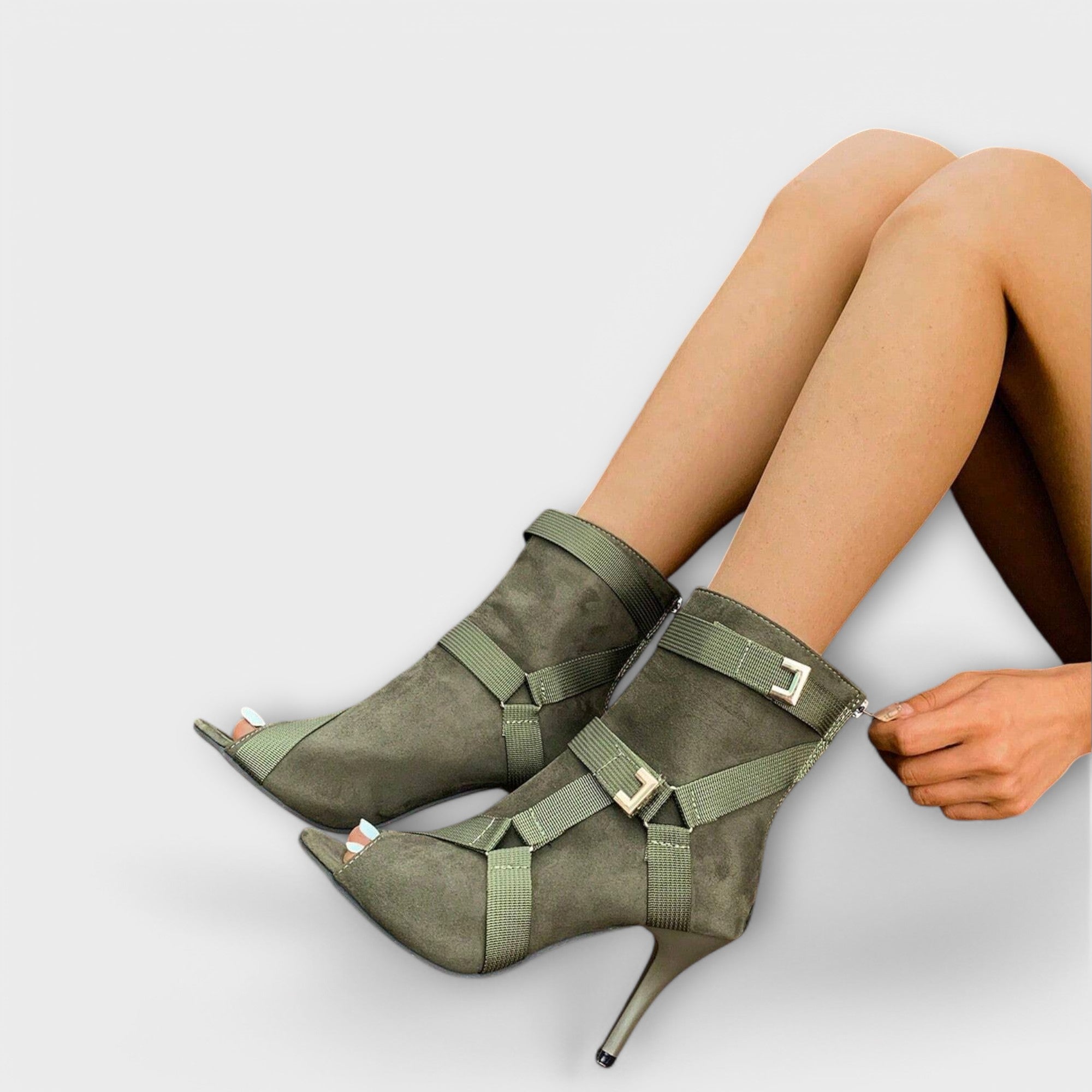 Alga - Pantofi eleganți cu toc și vârf deschis