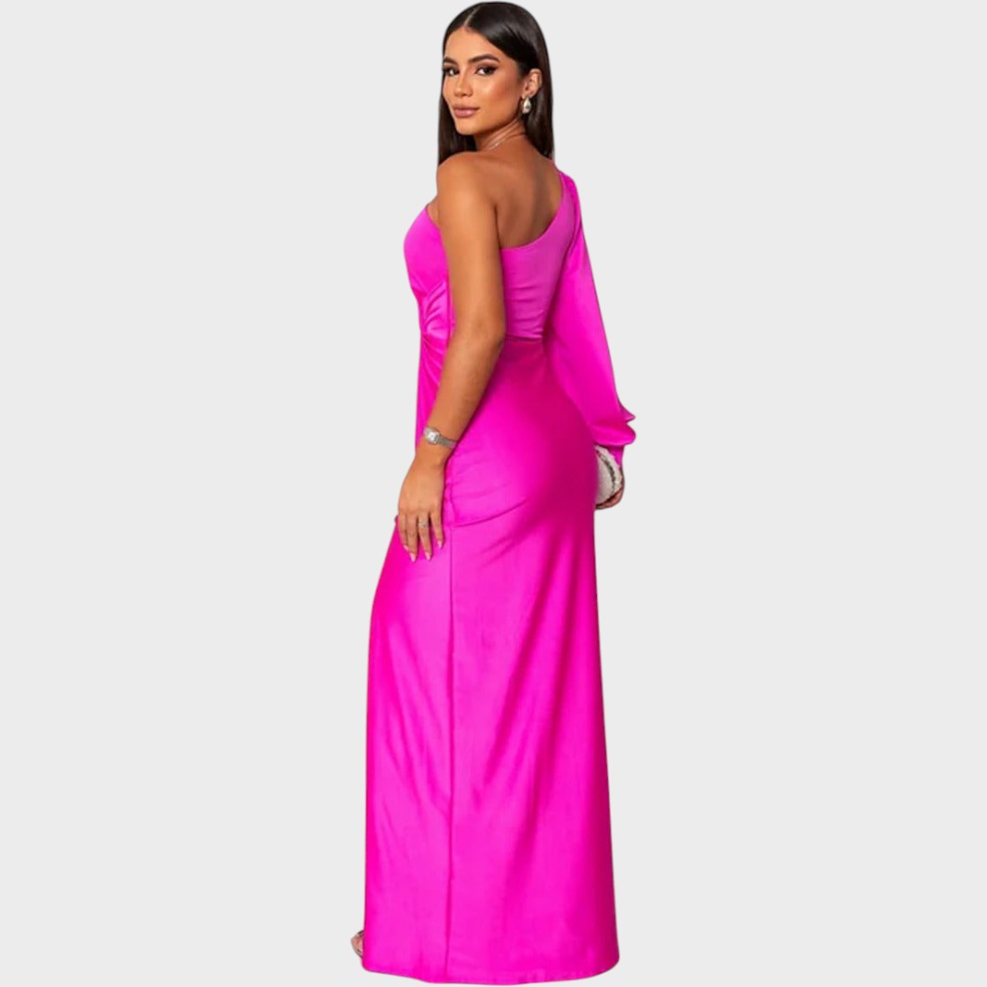 Rasa – Elegant Long Dress with One Shoulder
