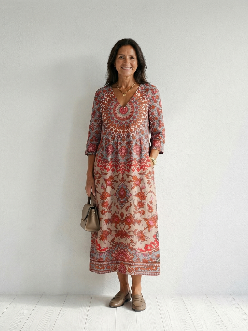 Logan | Rochie Midi cu Croi Echilibrat