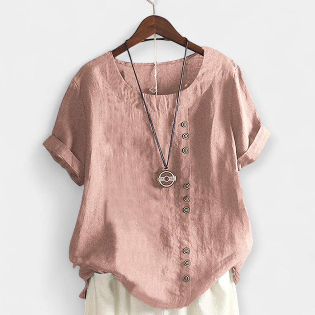 Short Sleeve Shirt with Buttons