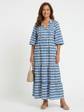 Elodie | Midi Dress with Diamond Print