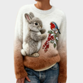 Teresa™ | Soft Christmas Sweater with Rabbit
