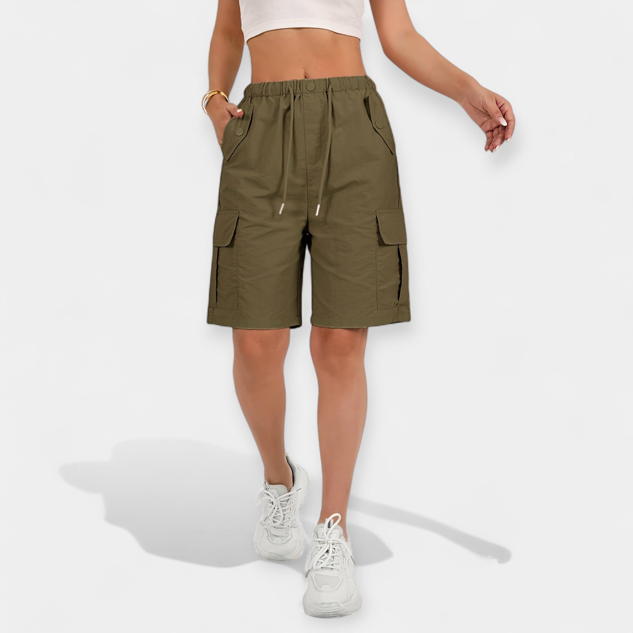 Pantaloni scurți cargo de vară pentru bărbați