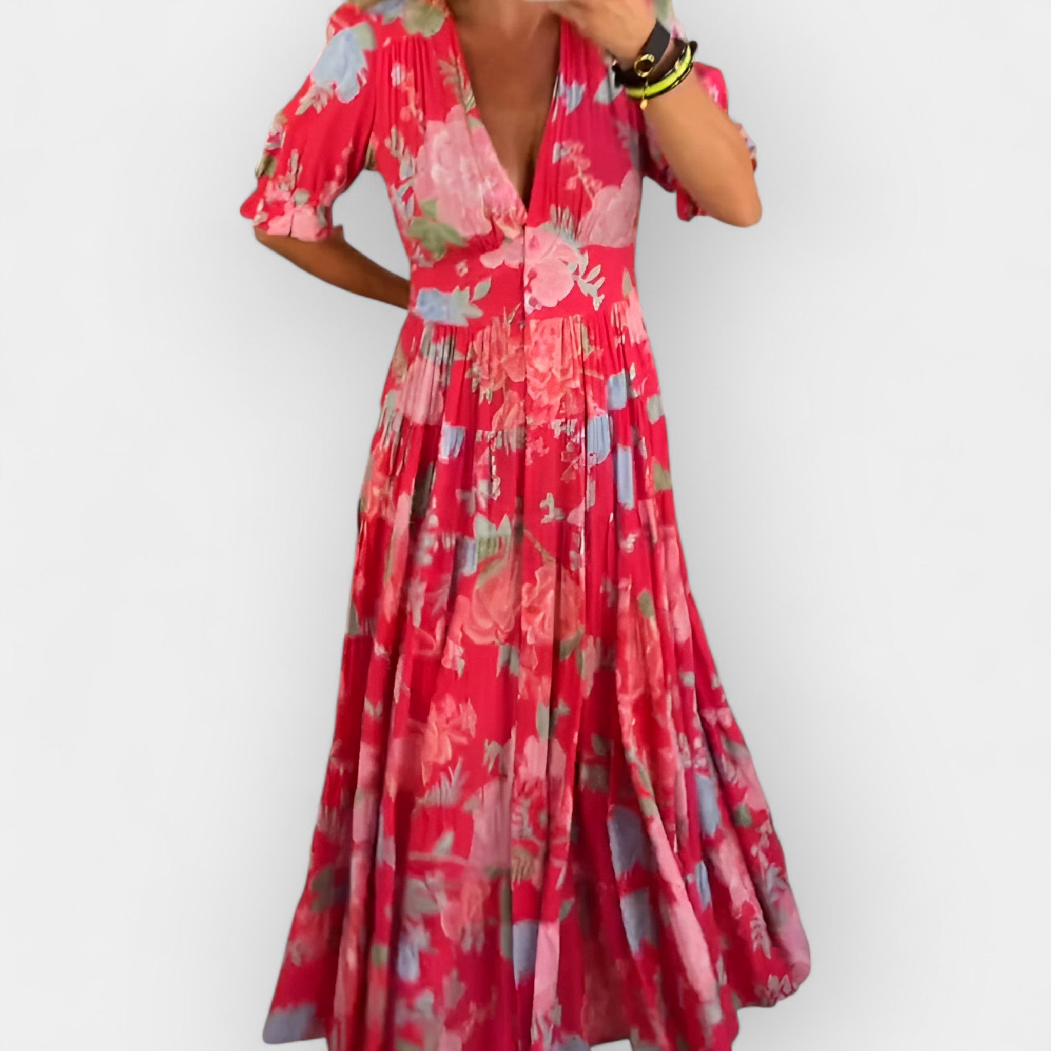 Easy Floral Dress with Pockets