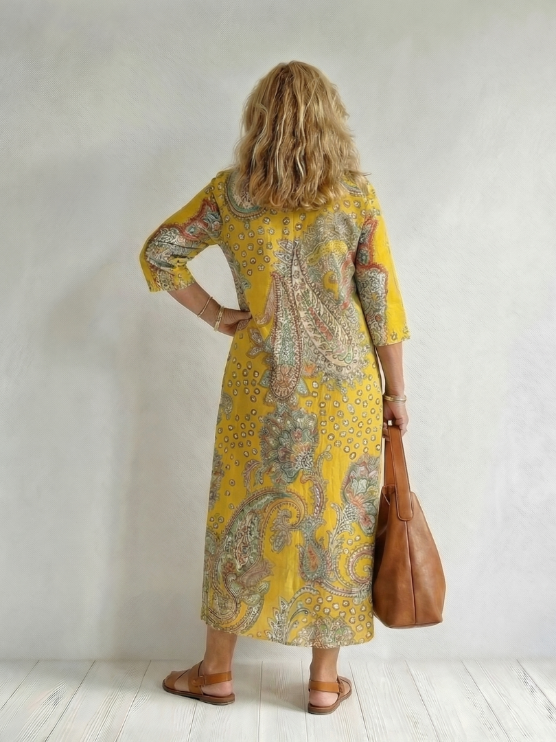Rowan | Rochie Midi Paisley Moale