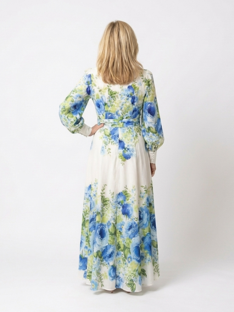 Harper | Long-Sleeve Floral Maxi Dress