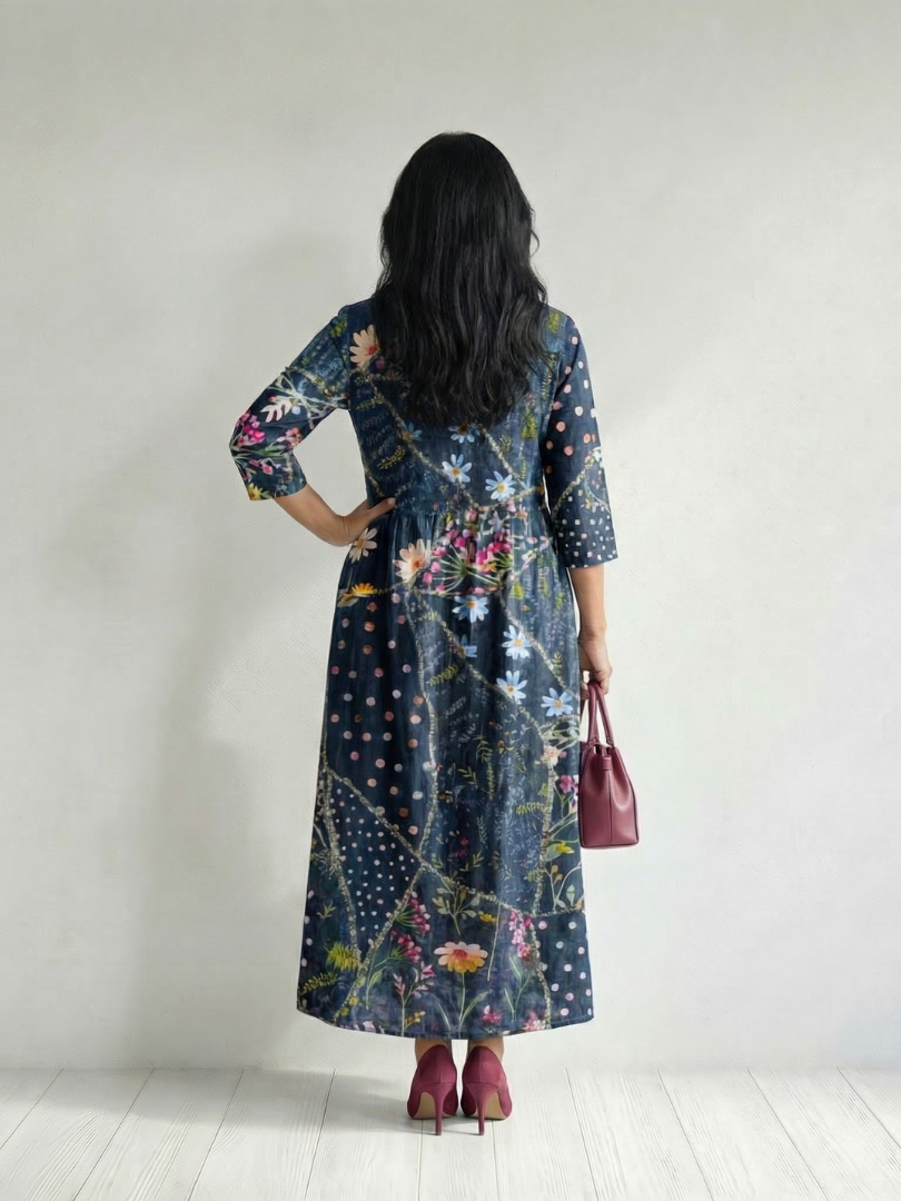 Zane | Rochie Midi Florală Easy Gather