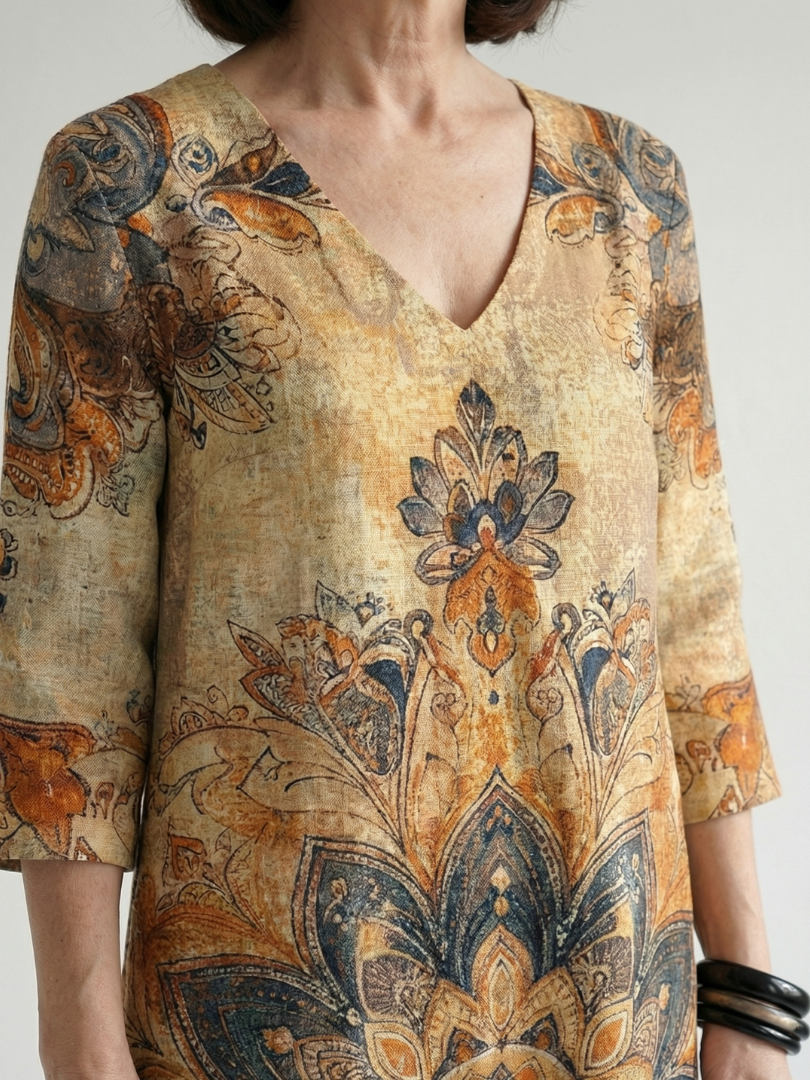 Damon | Rochie Midi Florală Delicată
