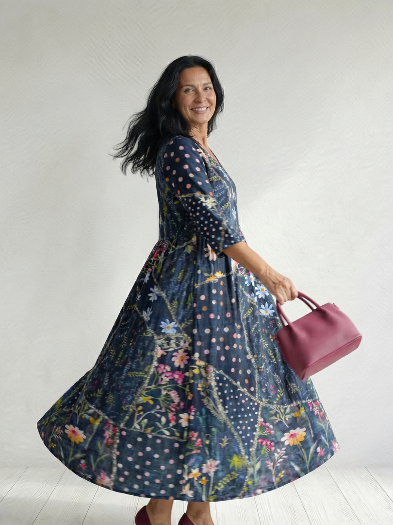 Zane | Rochie Midi Florală Easy Gather