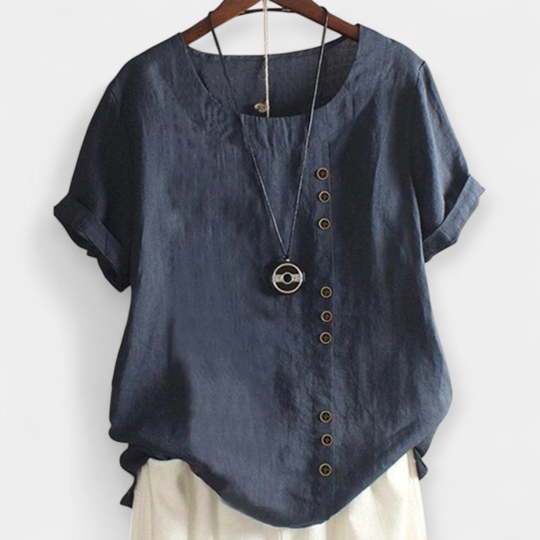 Short Sleeve Shirt with Buttons