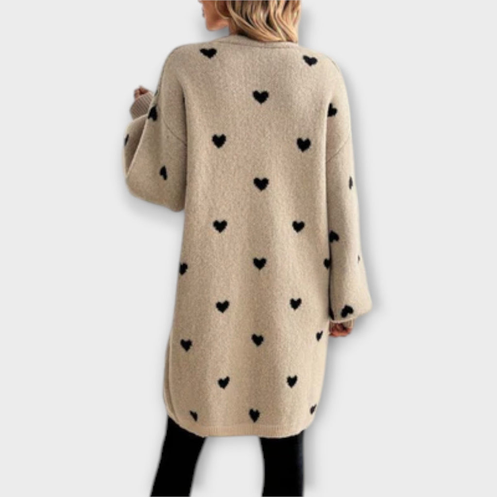 Julia - Heart Pattern Cardigan
