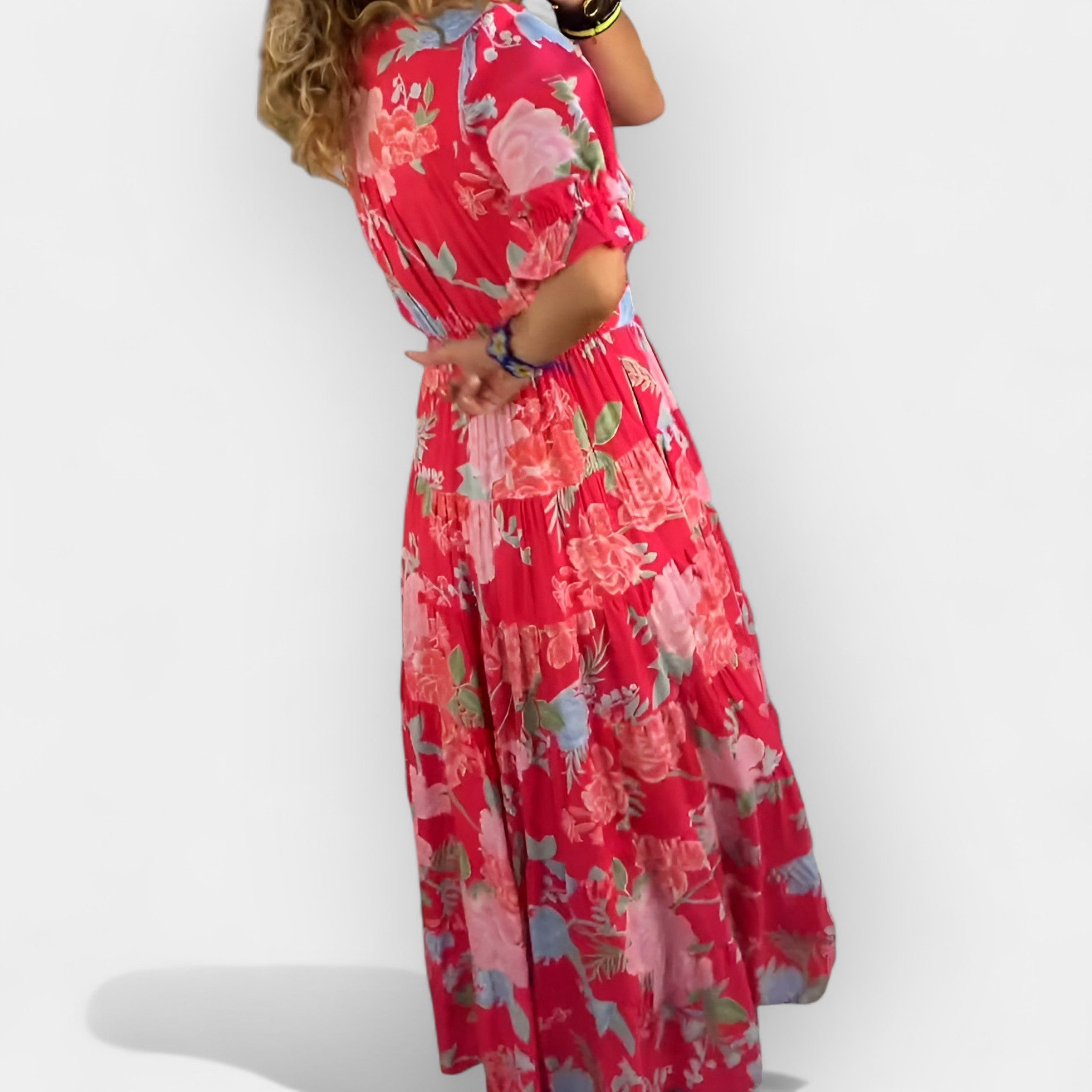 Easy Floral Dress with Pockets