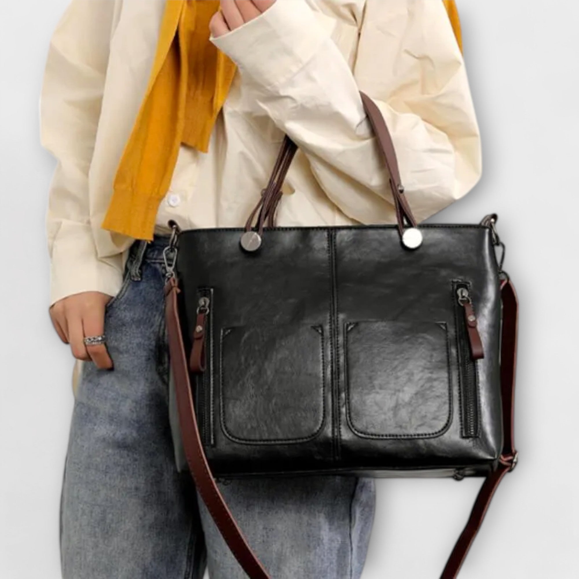 Lina - Elegant Leather Handbag