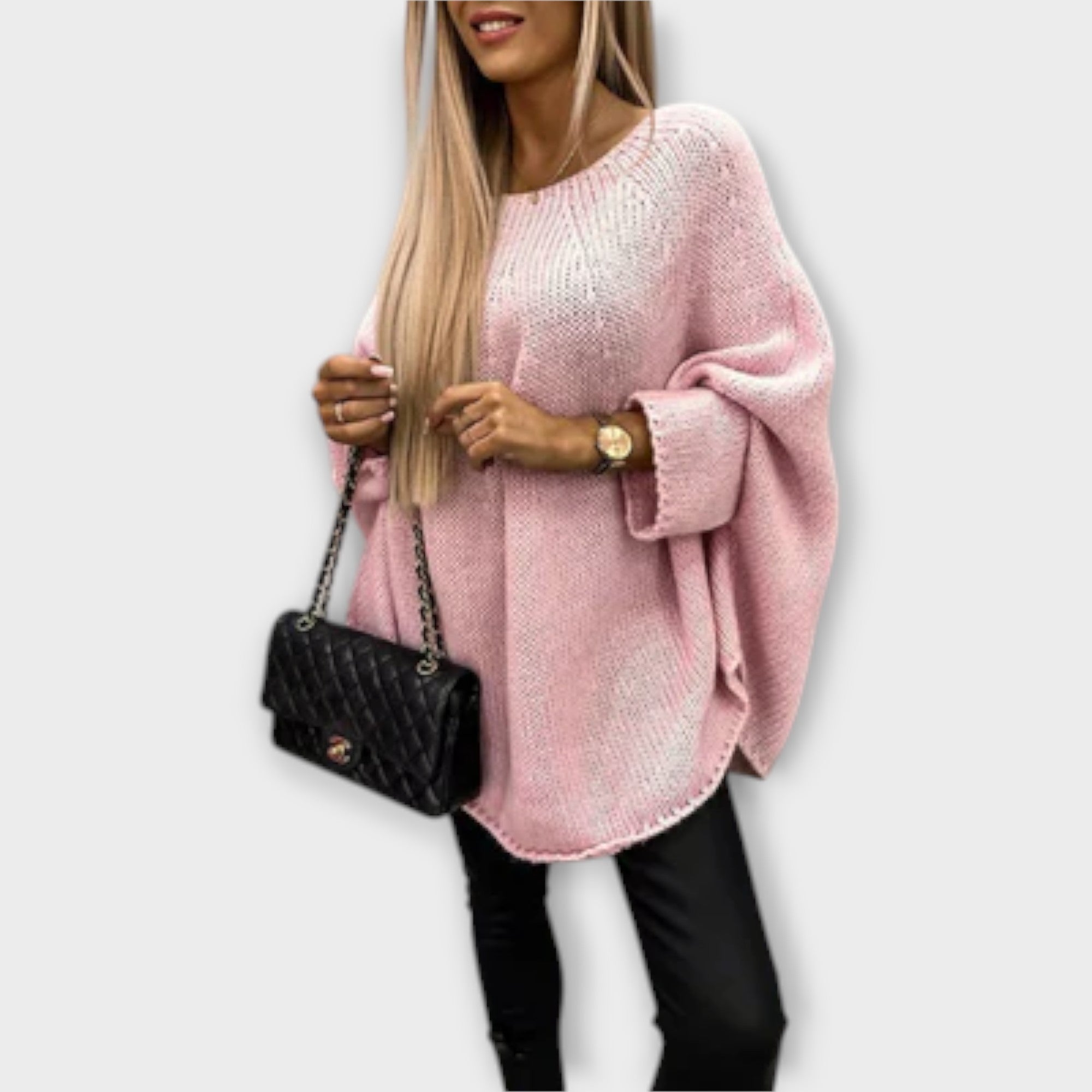 Izabelė - Elegant Women's Sweater with Round Neckline