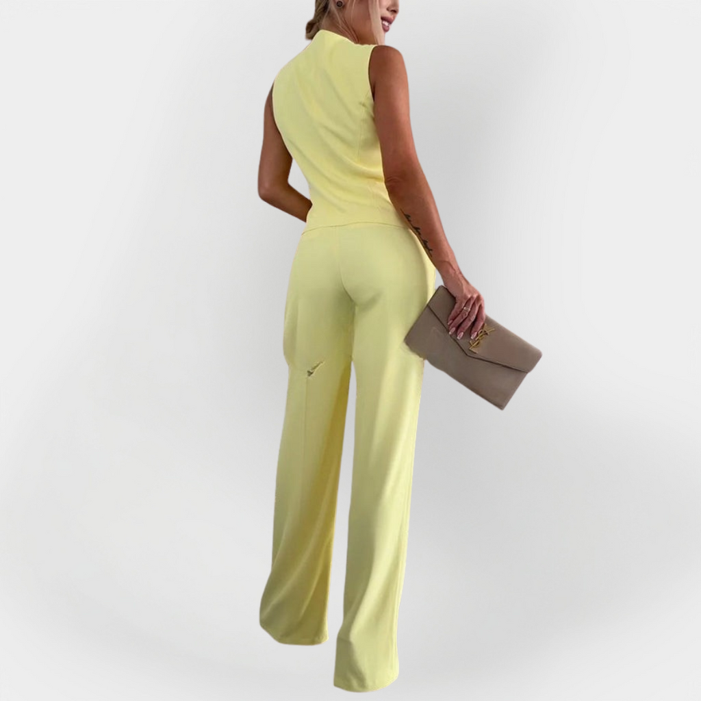 Elegant Pants and Sleeveless Top Set