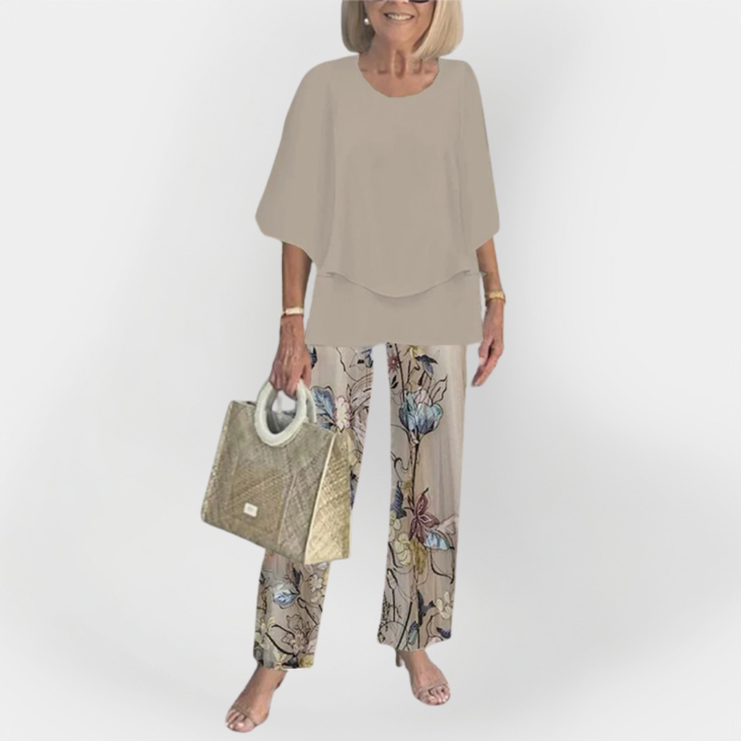 Set elegant cu cămașă și pantaloni comozi