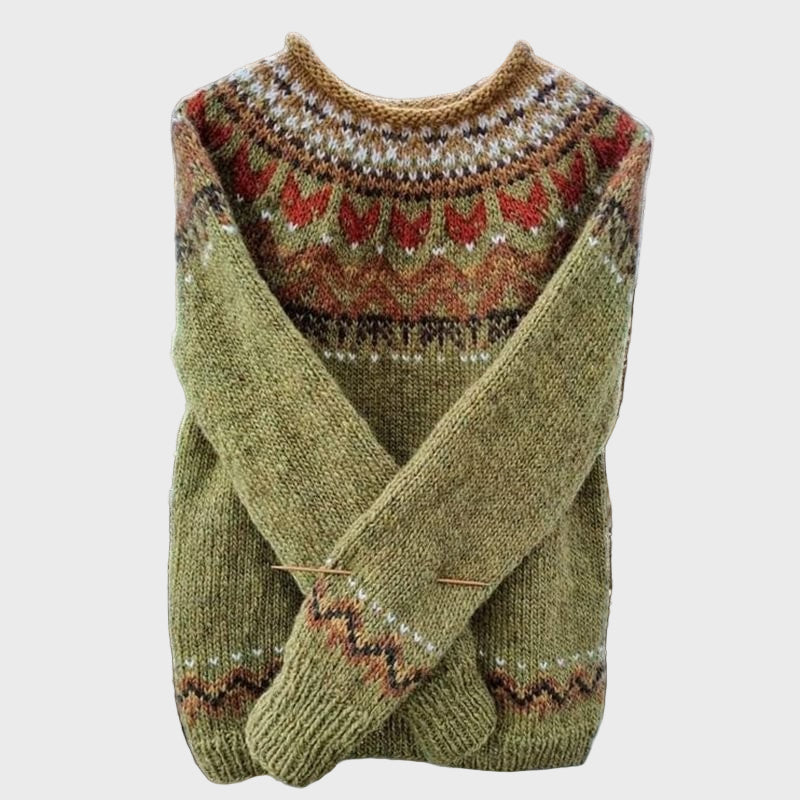Zivago Sweater in Vintage Jacquard Pattern