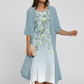 Lily – Floral Chiffon Dress Set