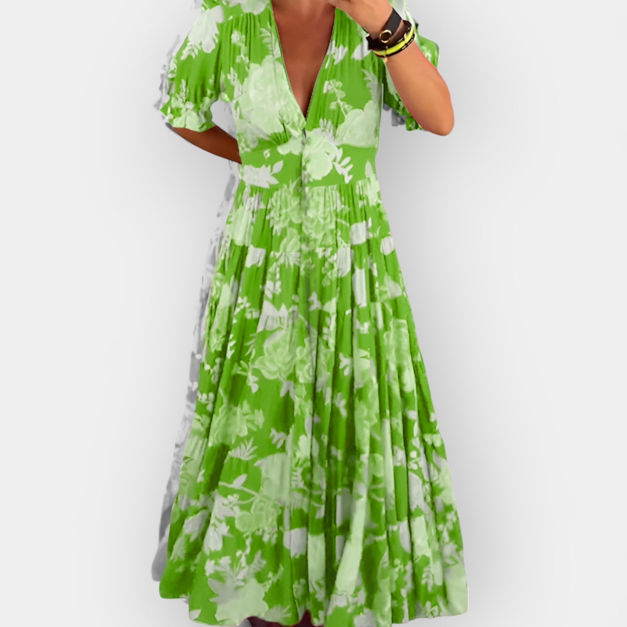 Easy Floral Dress with Pockets