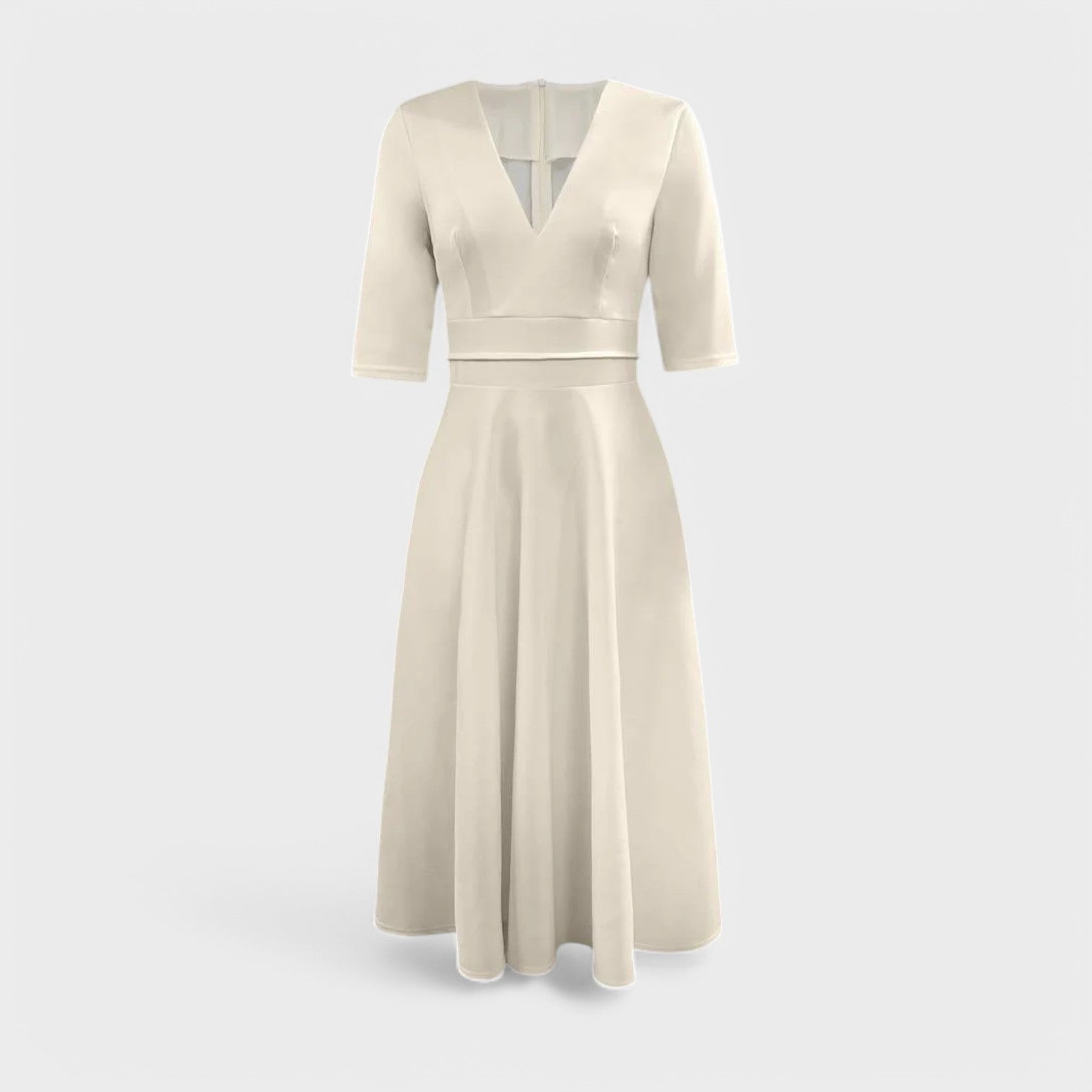 Helena - Elegant Dress with V-Neck