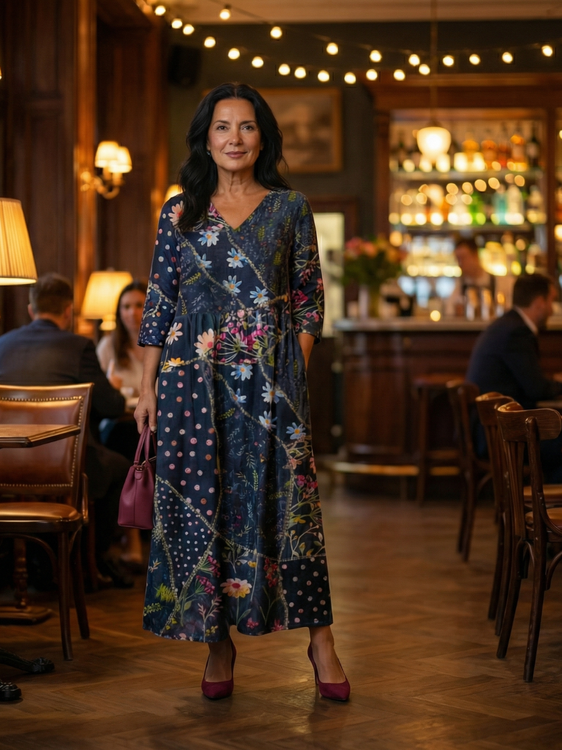 Zane | Rochie Midi Florală Easy Gather