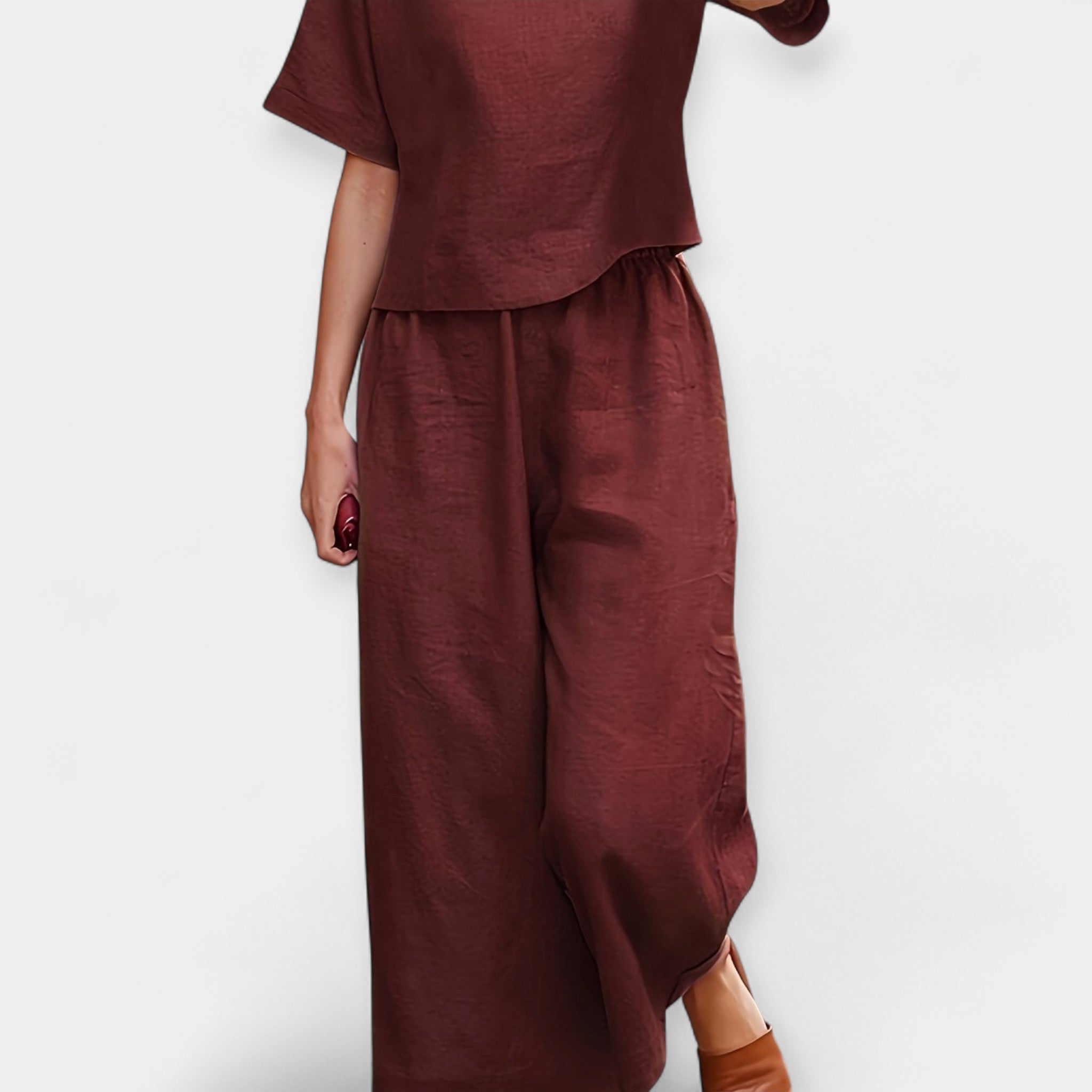 Lightweight Shorts Set with Short Sleeve Shirt