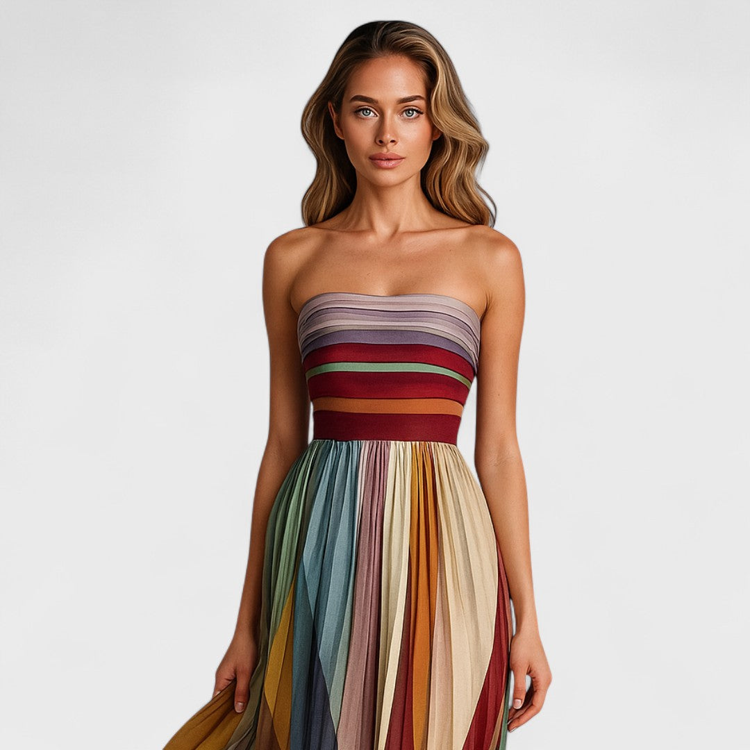 Renata - Colorful Sleeveless Dress