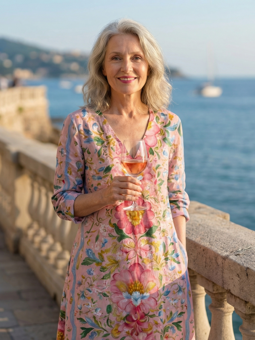 Julien | Rochie Midi Floral cu Formă Ușoară