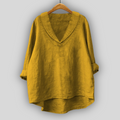 Linen Blouse Golden Aura