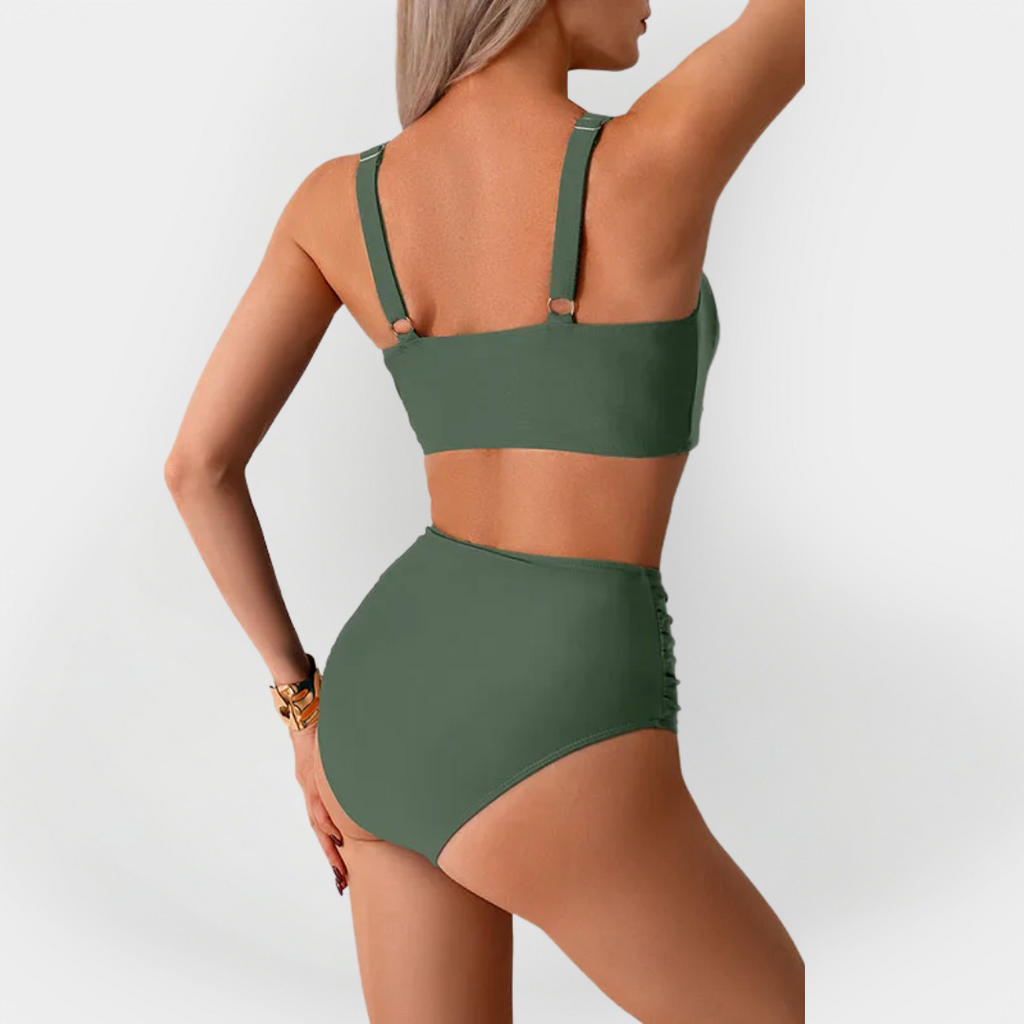 Women's High-Cut Bikini with Chest Trim