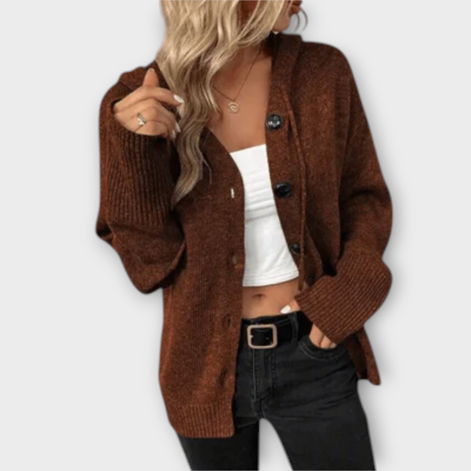 Brittan - Sweater with Buttons