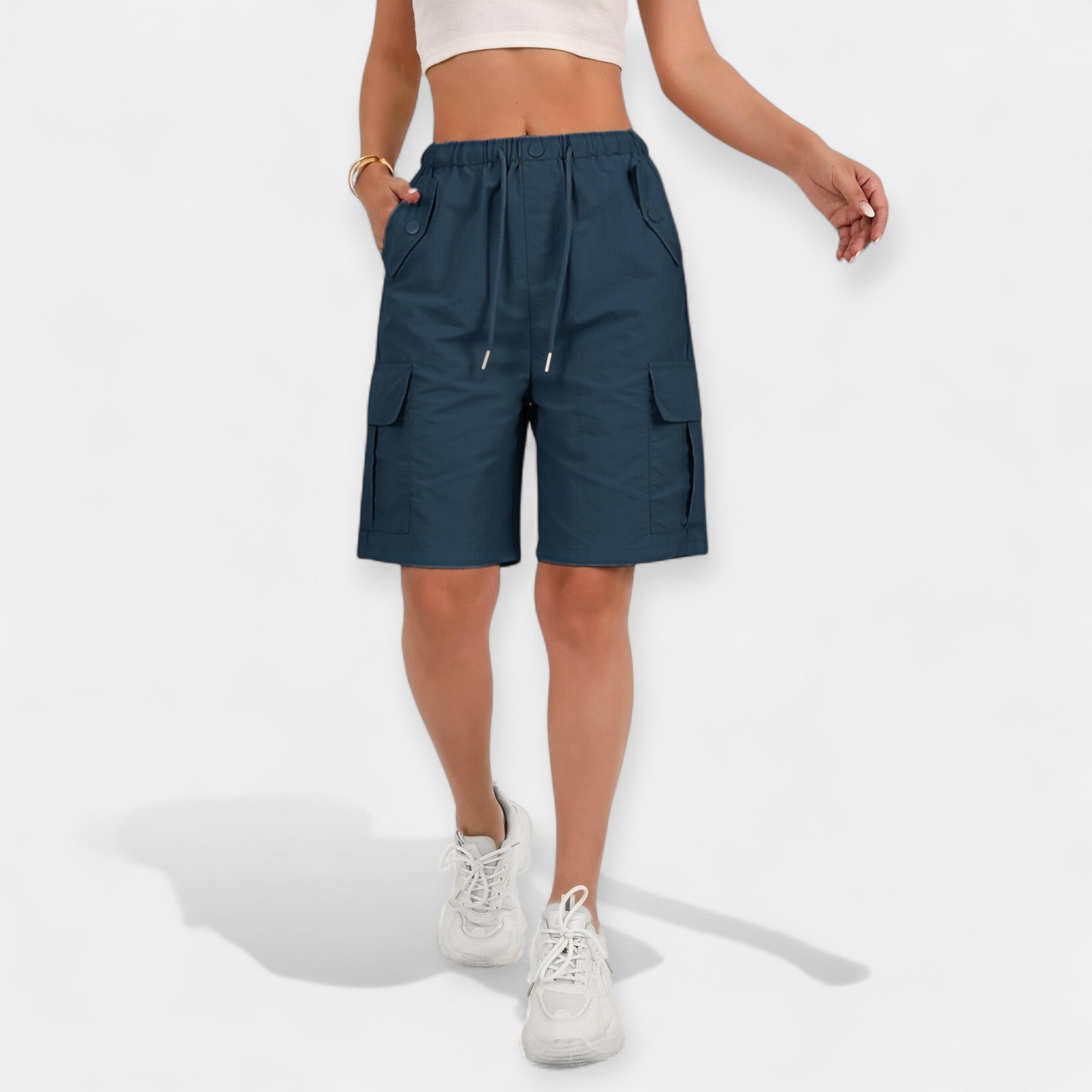 Pantaloni scurți cargo de vară pentru bărbați