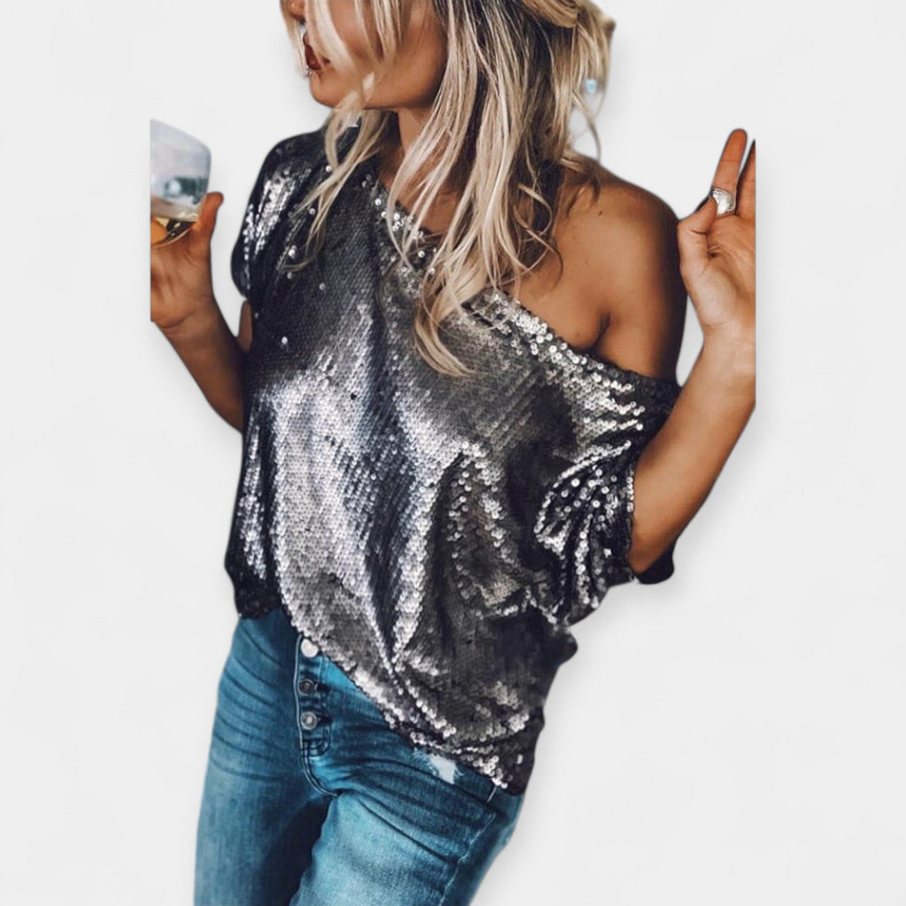 Blouse with Sequins