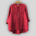 Linen Blouse with Buttons