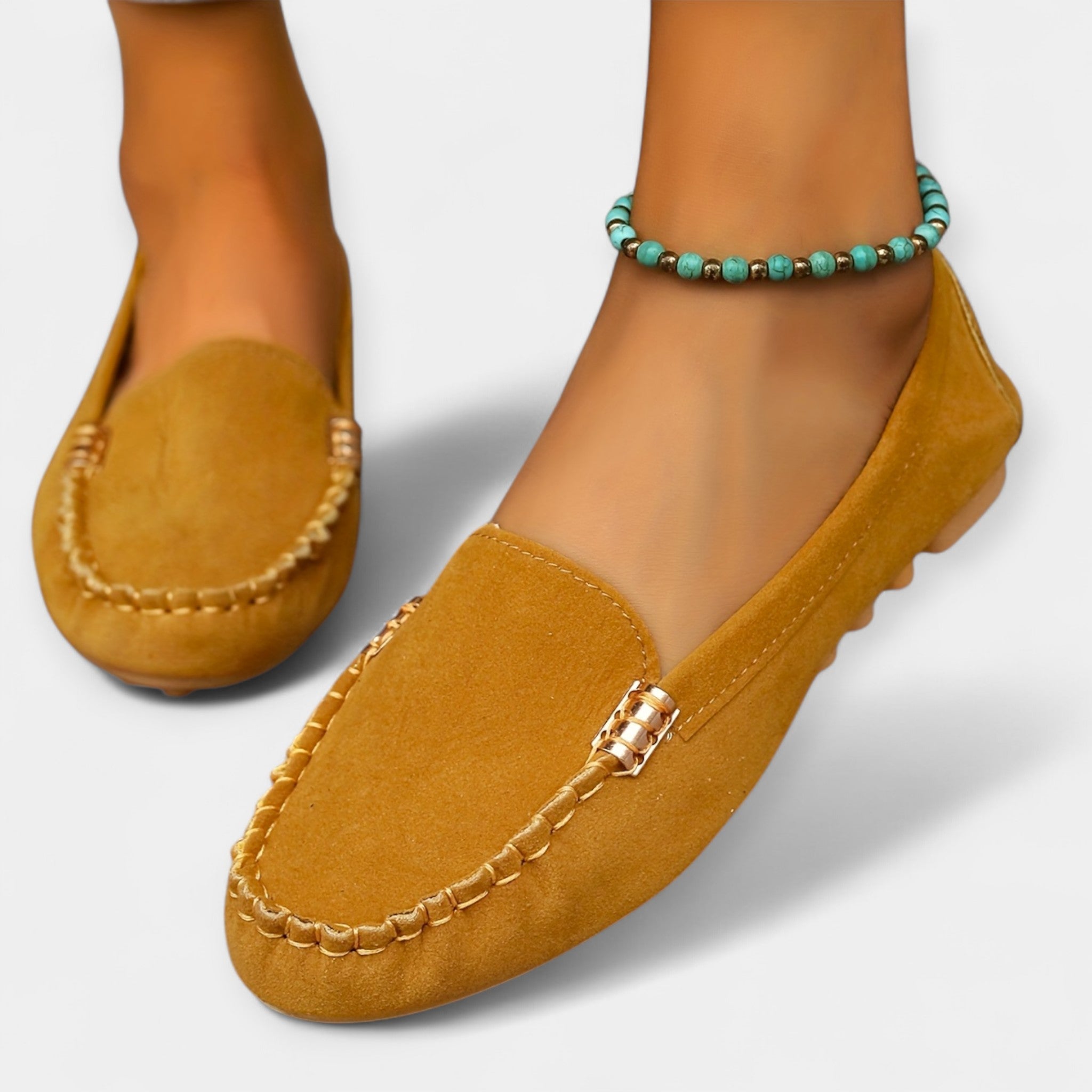 Loafers with Metal Accents