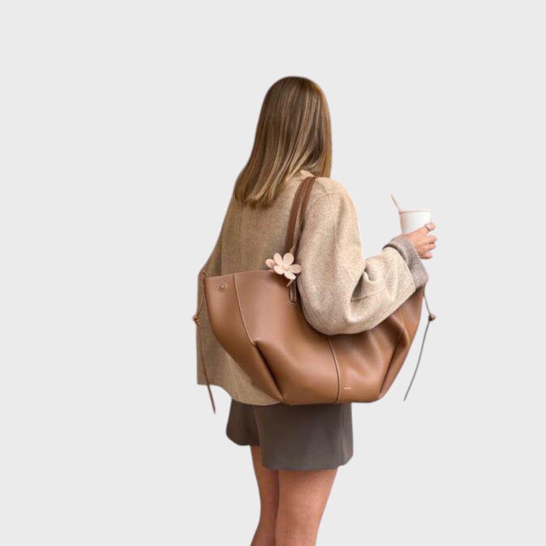 Happiness | Women's Leather Tote Bag