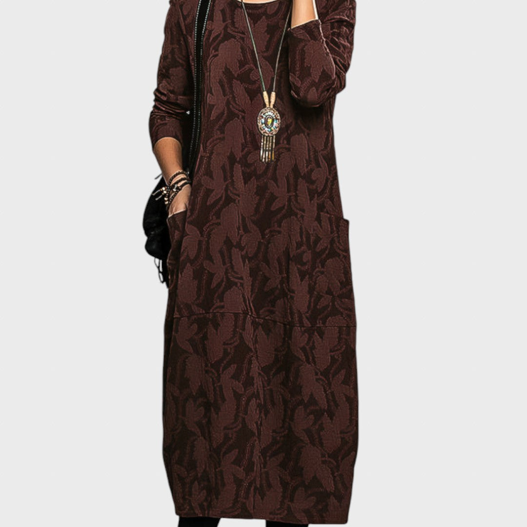 Moon | Elegant Winter Dress with Pockets