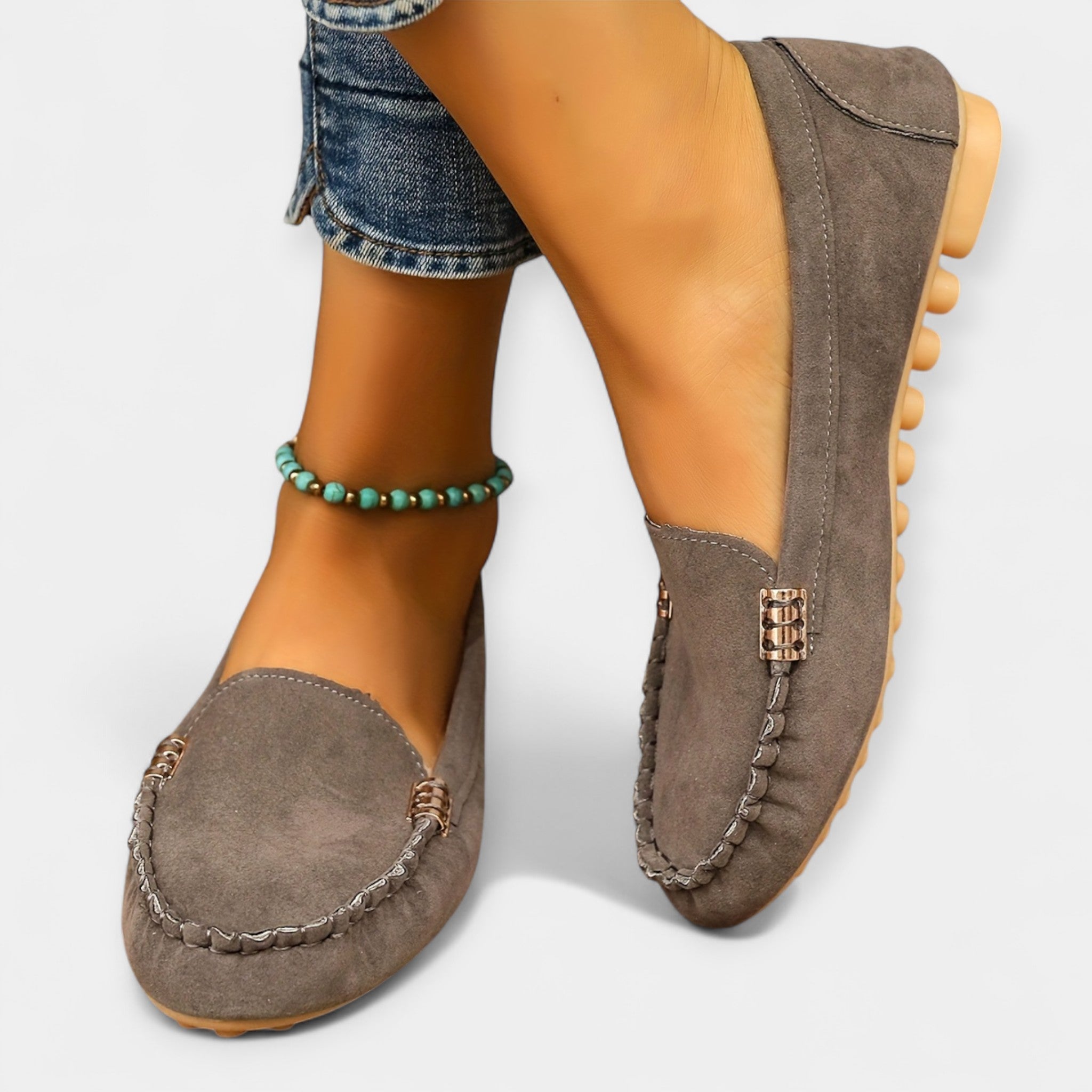 Loafers with Metal Accents