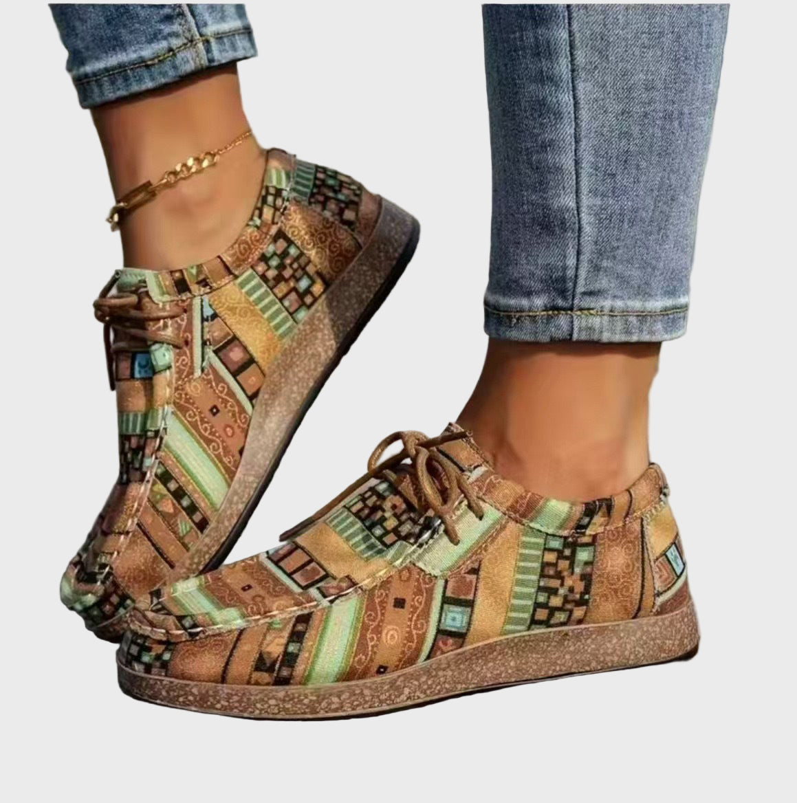 Multicolored Boho Shoes