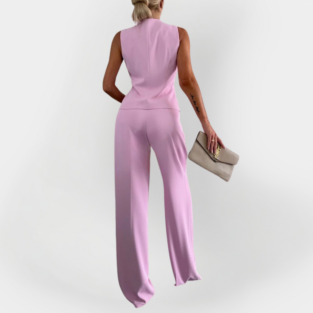 Elegant Pants and Sleeveless Top Set