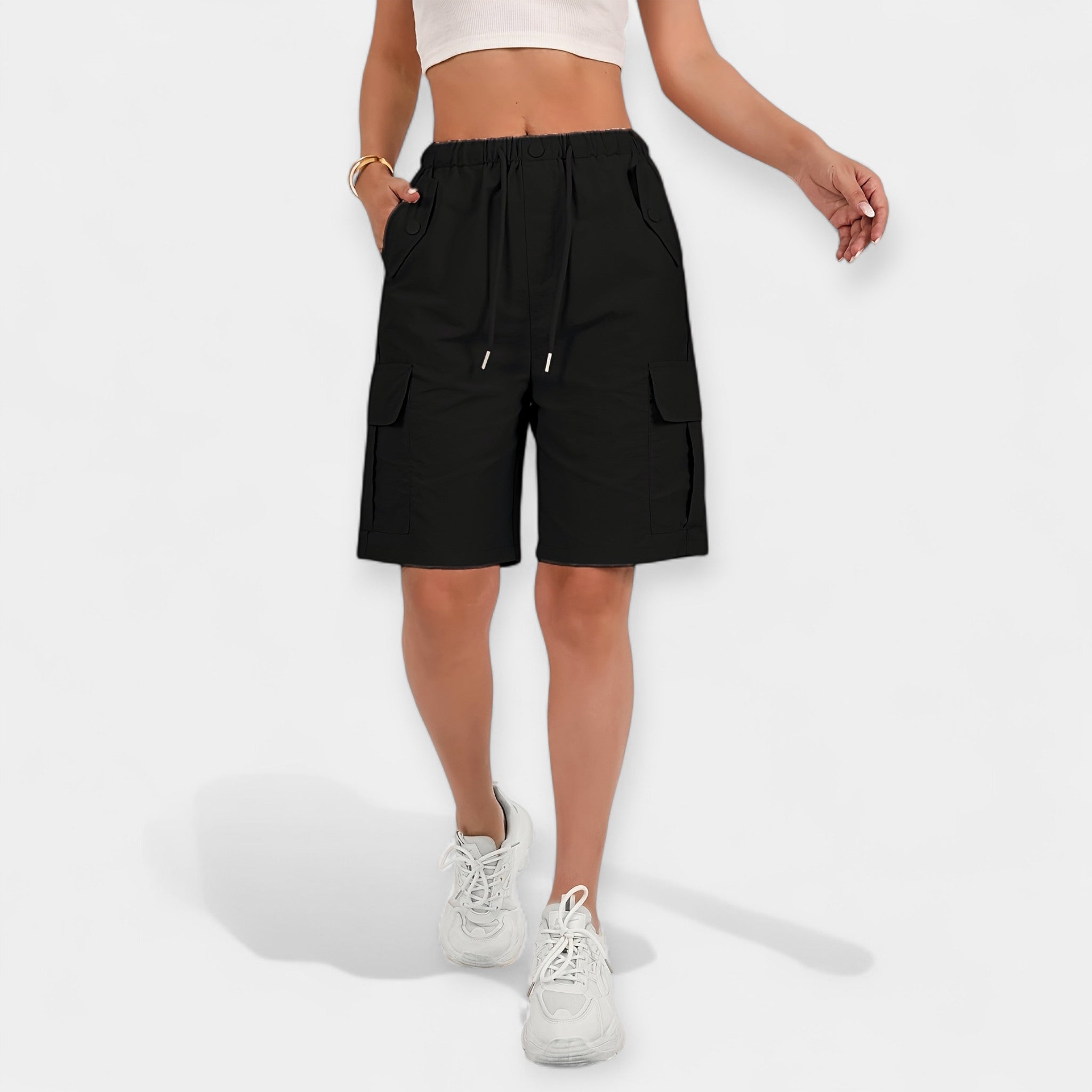 Pantaloni scurți cargo de vară pentru bărbați
