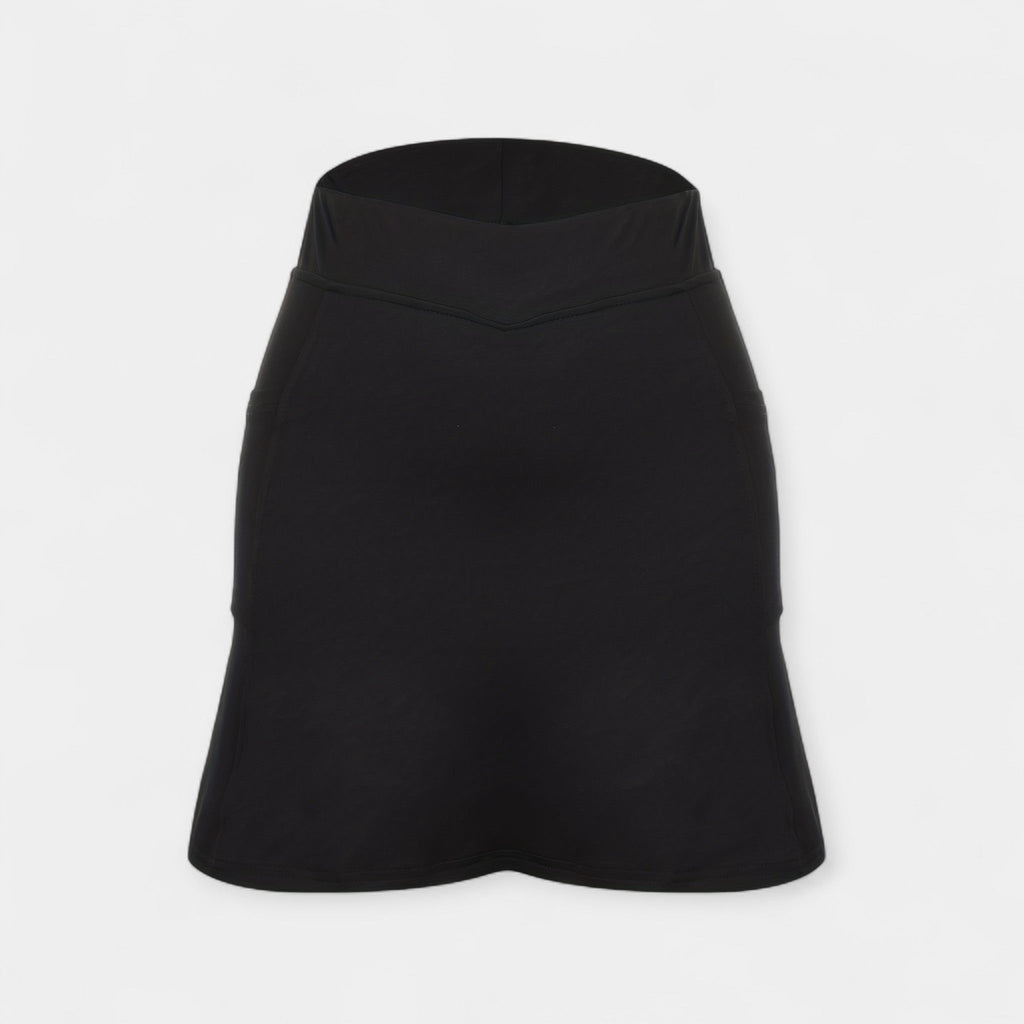 High-Waisted Shorts with Skirt