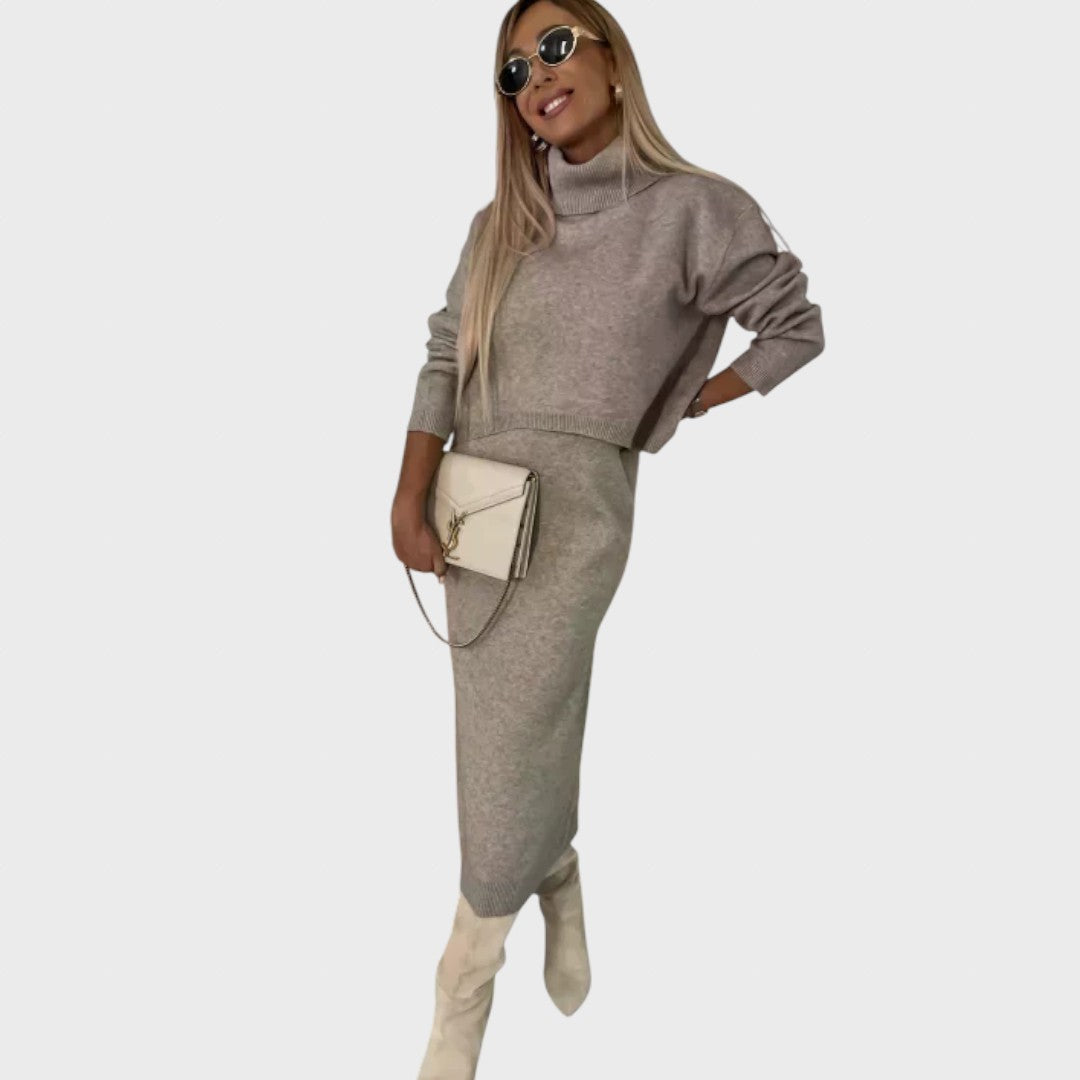 Teofilė | Dress with a matching turtleneck